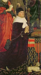 Triptychon von Moses und dem brennenden Dornbusch, Detail von Rene I d